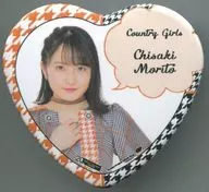 Morido 知沙希 (Country Girls) Heart-shaped metal badge 2019 Hello! Project official shop only