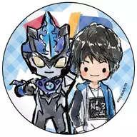 Ultraman Able (Aqua) & Minato Isami 「 Ultraman R/B Graph Art Design metal badge 02 」