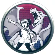 Lizardon & Mei "Pokémon Can Badge Pokemon EX Drawing -Yusuke Murata-" Pokemon Center Limited