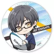 ' TRY KNIGHTS' in metal badge, Mini Character, Haruma Riku