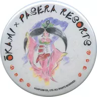 Kisei Sakuya-hime's original metal badge "Ookami ×PASERA RESORTS Collaboration Cafe" menu order privilege