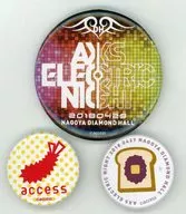 access 缶バッジ(3個セット) 「access ELECTRIC NIGHT 2018」 4月29日名古屋会場限定