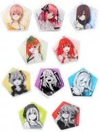 全10種セット 「五等分の花嫁 アクリルバッジ」