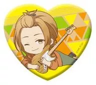 Chun Shu Nakayama "Given Heart Type Lame Acrylic Badge"