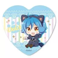 Haga Hitori Nekokaburi Heart metal badge' Dolce'