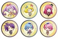 全6種セット 「プリパラ 5周年 缶バッジ 02.ミニキャラ」