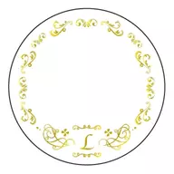 52.イニシャルL 65mm缶デコカバー