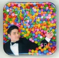 Spi Square metal badge 「 CD Akufuza, Love everywhere. Regular edition 」 first come Purchase benefits