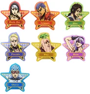 Set of 7 Kinds 「 JOJO'S BIZARRE ADVENTURE Part V Golden Wind Star Lamé Acrylic Badge Assassin Team 」