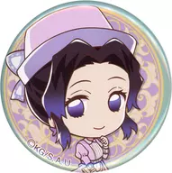 Kocho Shinobu "Kikai no Hafuji Fujiiro Shotengai - Rua Amiami - em Akihabara - Kimetsumodon - Trading Can Badge"