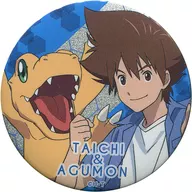 Taichi Hakami & Agmon "DIGIMON ADVENTURE LAST EVOLUTION Kizuna Glitter metal badge"