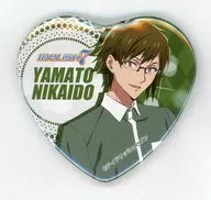 Nikaido Yamato Takeoroshi Heart metal badge "Idolish Seven × Machi ★ Asobi CAFE 2nd installment"