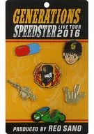 Sano Reo Produce Pin Emblema Set "GENERATIONS LIVE TOUR 2016" SPEEDSTER "