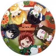 集合(5人/クリスマス) 缶バッジ 「鬼滅の刃×プリロール」 メニュー注文特典