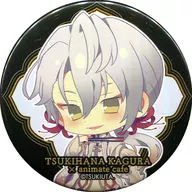 Shimotsuki Hayabusa "Tsuno Geino Production Tsukihana Kagura ×animatecafe Trading metal badge"