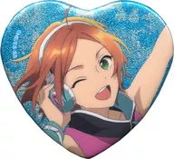 Aoi Yuta 「 Ensemble Stars! Starry Stage 3 rd Heart Shaped Glitter metal badge 」
