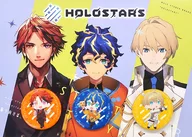 Astel Ledda & Evening Lobel & Kishido Tenshin Holostars Can Emblemas 3 Set vol. 2 "Virtual YouTuber Hololive" C98 Goods