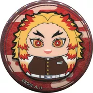 Kyojuro Rengoku 56 mm metal badge "Demon Slayer: Kimetsu no Yaiba Roly-poly toy vol. 2" Animate Box Purchase benefits