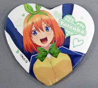 Nakano Yotsuba (Real Size) Heart-shaped metal badge "KUJI Kore The Quintessential Quintuplets" C-4 Prize