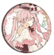 苺と桜のチョコケーキ(苺) 「チョコケーキ6姉妹 缶バッジ 01.イースターver.」