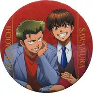 Yoichi Kuramochi & Hidezumi Sawamura 「 Ace of Diamond Act II Drawn illustration Globe ver. Trading metal badge 」