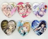 6-Type Set Heart-Shaped Acrylic Badge Axis-centered 2020 Valentine campaign bonus