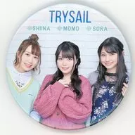 TrySail (Background : Wall) random metal badge "LAWSON presents TrySail 5th Anniversary Live" Go for a Sail "gacha prize