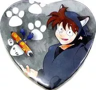 Hansuke DOI "Nintama Rantaro in Namjatown - Get a Phantom Gyoza - Heart metal badge Collection [Ni]"
