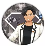 Shinji KUROMIYA "Reading Men Voice metal badge 02"
