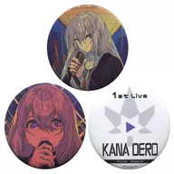 Kaede Higuchi limited metal badge set 「 Nijisanji 1 st Live KANA-DERO 」