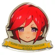 Caname Bakkania Pins Badge "Macross Δ" Super Space-Time Fan Club Macross Soul Renewal Bonus