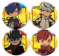 [A la Carte] Gathering metal badge Wild 4-Variety Set "3 ds Soft Persona Q2 New Cinema Labyrinth Famitsu DX Pack" Included special bonus
