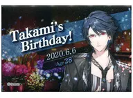 Takami "Black Star Theater Starless - 1 th Anniversary - in animate birthday banner square can badge"