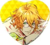 Natsuki Shinomiya "Theatrical Utano Prince Sama ♪ Maji LOVE KINGDOM × Family Mart Heart Shaped metal badge vol. 1"