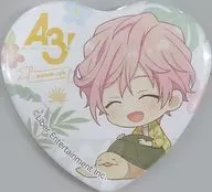 Muku Sakisaka "A3! (A-three) ×animatecafe No. 6 Trading Heart metal badge Nankoku Resort ver. A Group Spring / Summer Group"