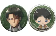 リヴァイ・アッカーマン 57mm缶バッジ2個セット 「ちゃれくじ 進撃の巨人 The Final Season スペシャルくじ」 C03賞