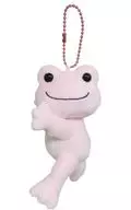 ピクルス(さくら) くっつきぬいぐるみバッジ 「pickles the frog-かえるのピクルス-」