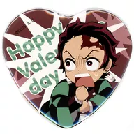 竈門炭治郎 ハート形缶バッジ 「鬼滅の刃 ufotable Cafe/マチ★アソビCAFE バレンタインイベント2021」