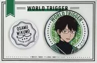 Osamu Mikumo (Up) metal badge Set (2 Pieces Set) "WORLD TRIGGER KUJI Mate" C-2 Prize