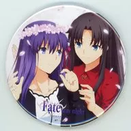 Sakura Matou & Rin Tosaka BD Release Commemorative Illustration "Sakura to Rin" 76 mm metal badge "Fate/stay night [Heaven's Feel] III. spring song×ufotable Cafe Blu-ray Disc Release Commemorative Collaboration Cafe"