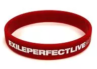 Exile PERFECT RUBBER BRACELET (red) "Exile LIVE TOUR" Exile PERFECT LIVE 2008 "