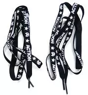 B'z Shoelace (Black / 2-piece set) "B'z LIVE-GYM 2008" ACTION "Gacha Gacha Prize