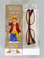 [Sem lente] Modelo de Luffy PC óculos edição limitada modelo (vermelho) "ONE PIECE×JINS PC"
