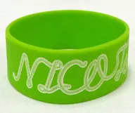 NICO Touches the Walls Straight Rubber Band (green) "NICO Touches the Walls Tour 2015 Straight Tour"