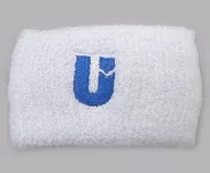 UVERworld腕帶(U logo/白色/刺繡:藍色)"UVERworld TYCOON TOUR>零星贈品
