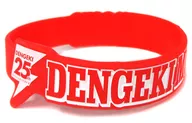 Event logo (red) silicon band "DENGEKI 25th Anniversary DENGEKI MUSIC LIVE! 2018"