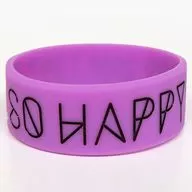 Sai Uchida silicon wristband (purple) "AYA UCHIDA LIVE TOUR 2018 ～ So Happy! ～" Limited to Fukuoka venue