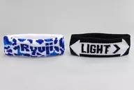 Ryuji Imaichi Mini Wristband 2-Piece Set (Blue x Black) "RYUJI IMAICHI LIVE TOUR 2018" LIGHT> DARKNESS "Venue Limited Capsule Prize