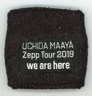Mari Uchida Wristband (Black) "UCHIDA MAAYA Zepp Tour 2019 『 we are here 』"
