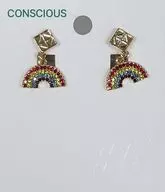 NiiziU Rainbow Design Earrings (clip on) "H & M×NiziU 2nd collection"